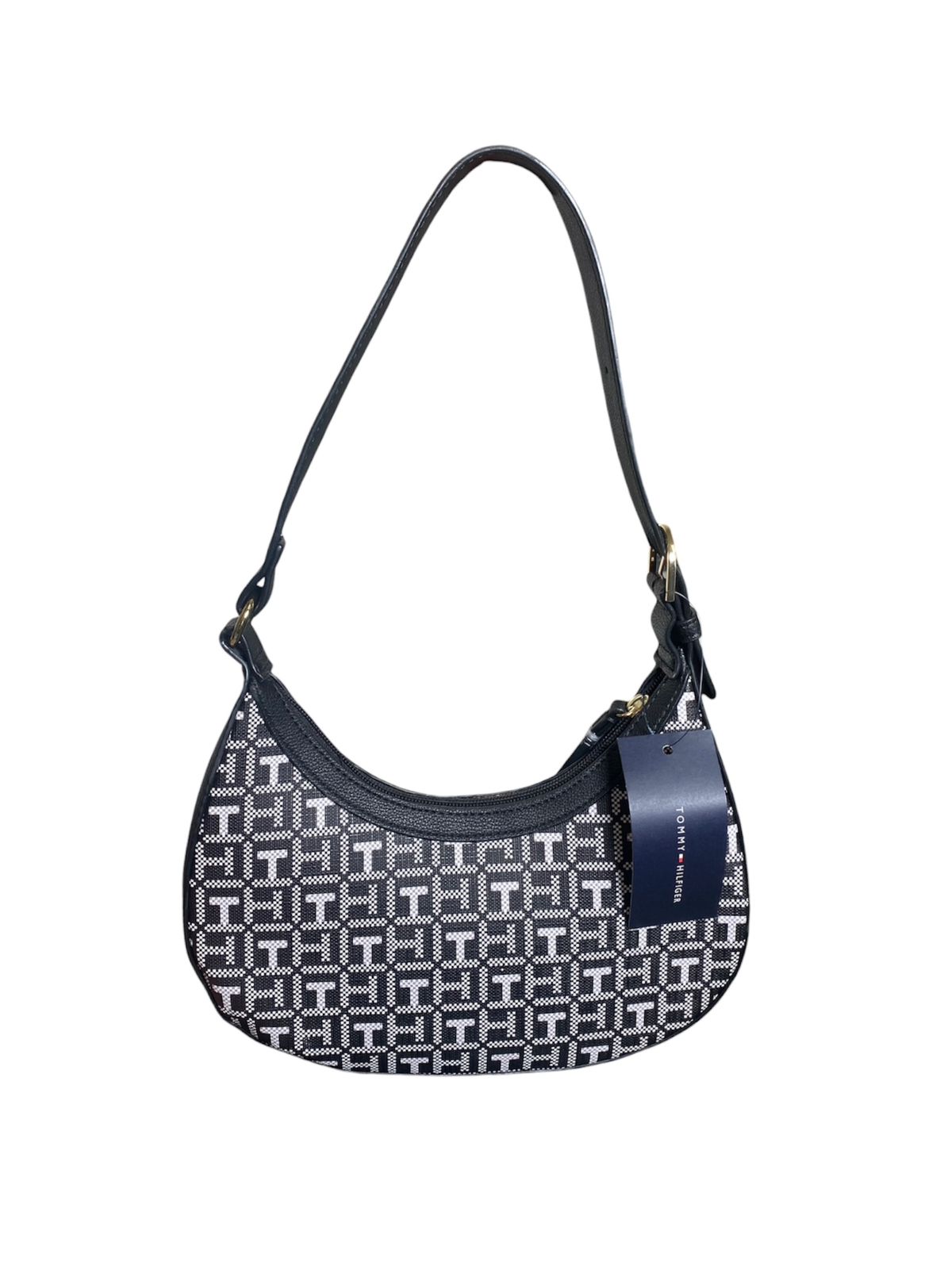Bolso Tommy Hilfiger Monograma en Blanco y Negro