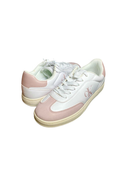 Tenis Calvin Klein White & Rose - TALLA 7.5 USA DAMA