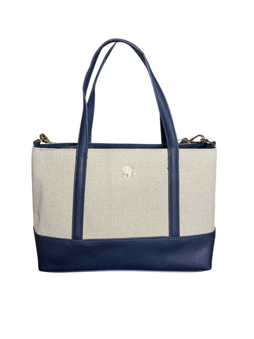 Bolsa Tote Tommy Hilfiger – Beige & Azul Navy Elegante