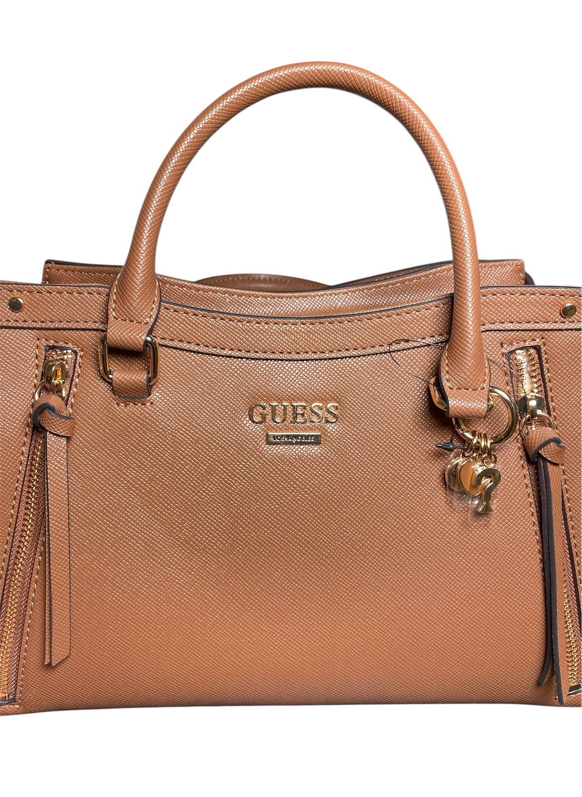 Bolsa de Mano GUESS Café con Correa Ajustable