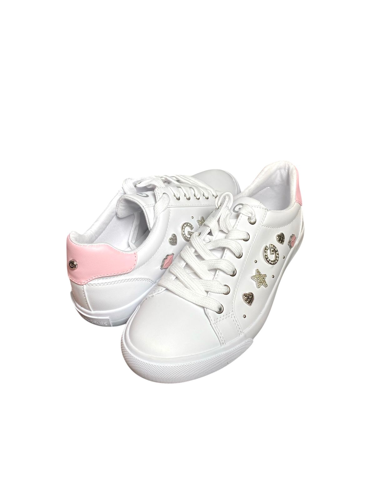 Tenis G Los Angeles para Mujer con Charms y Detalle Rosa