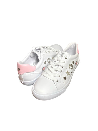 Tenis G Los Angeles para Mujer con Charms y Detalle Rosa