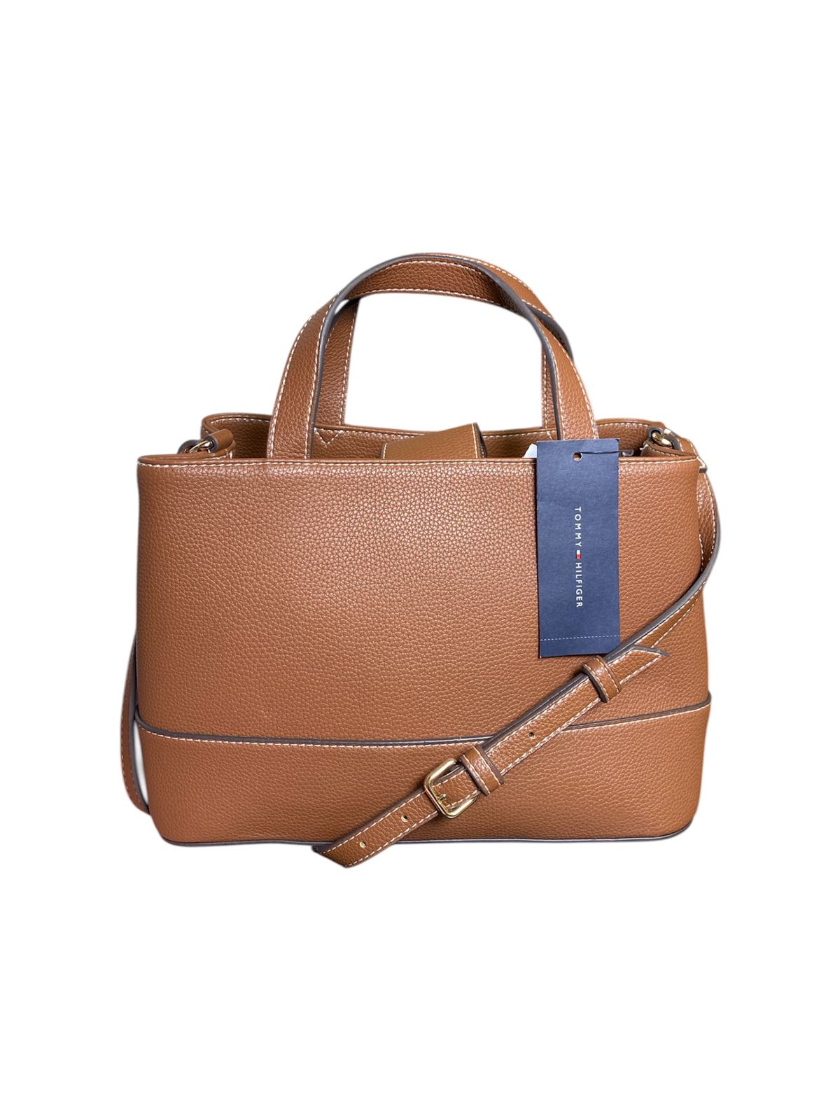 Bolsa Elegante Tommy Hilfiger Café con Correa Ajustable